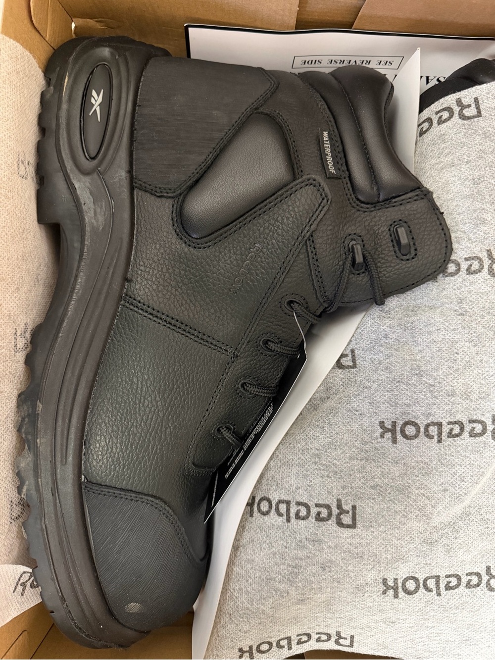 Reebok Men's Black Tactical Work Boot